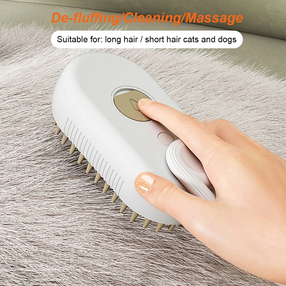 Electric Pet Spray Grooming Brush