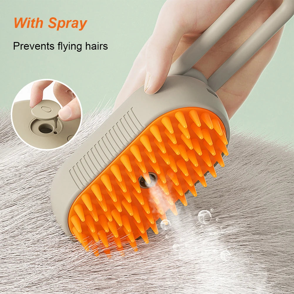 Electric Pet Spray Grooming Brush