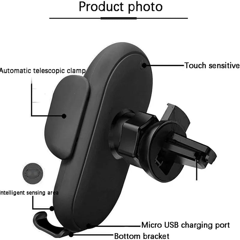 Smart Wireless Car Charger & Phone Holder