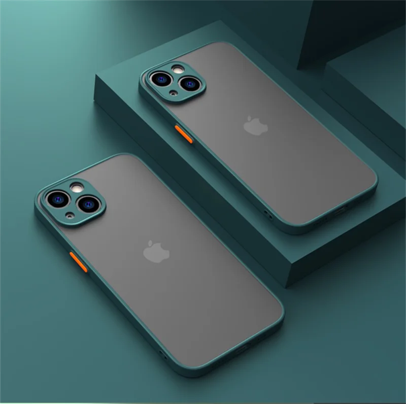Jingjia Armor Bumper Shockproof Case For iPhone 15 11 12 13 Mini 14 Pro XR X Xs Max 7 8 Plus SE 2020 Silicone Hard Cover Capa