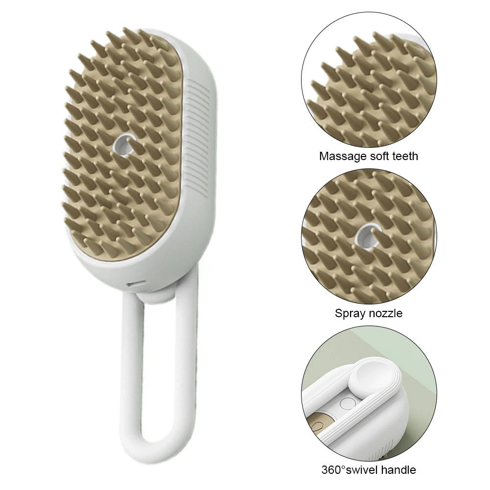 Electric Pet Spray Grooming Brush