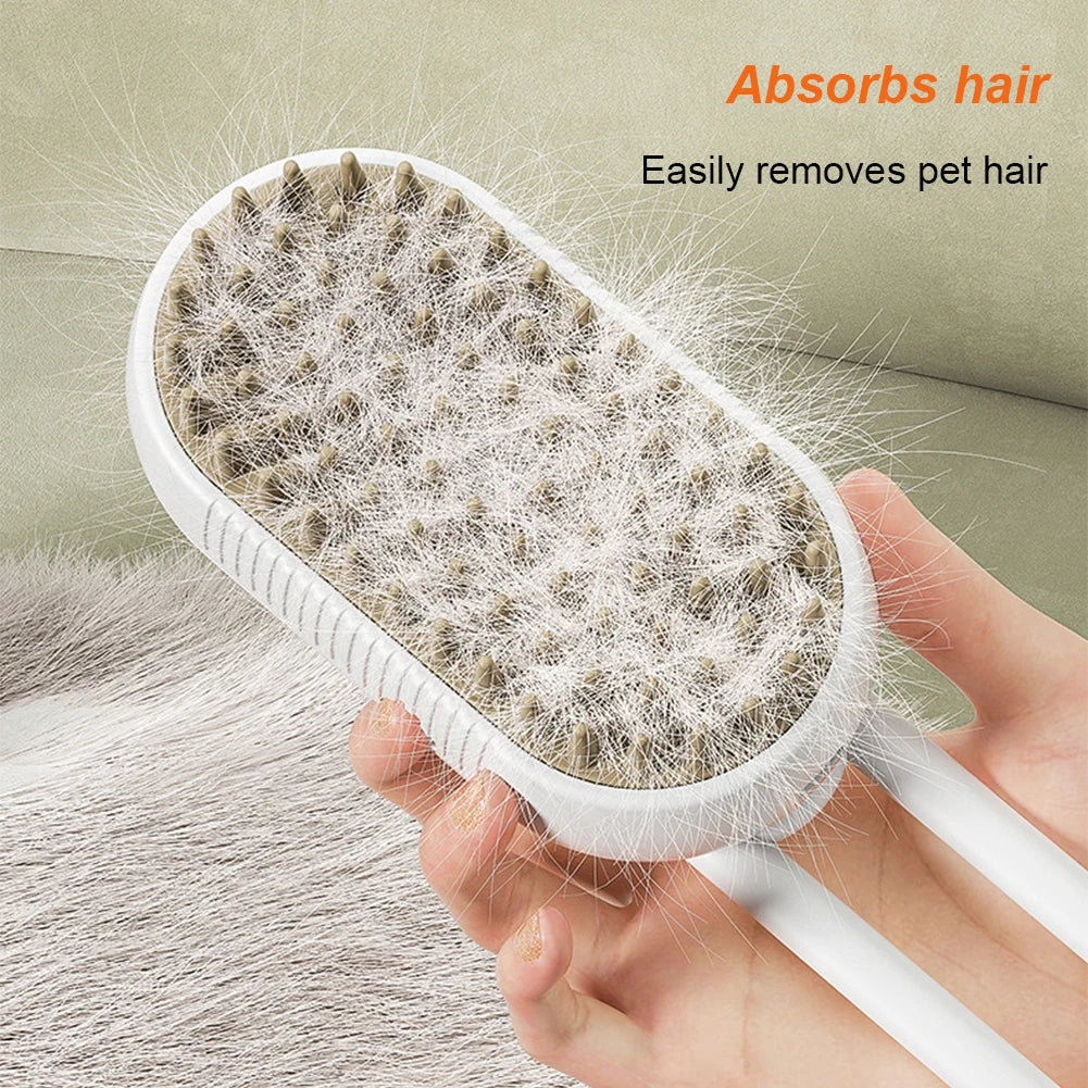 Electric Pet Spray Grooming Brush