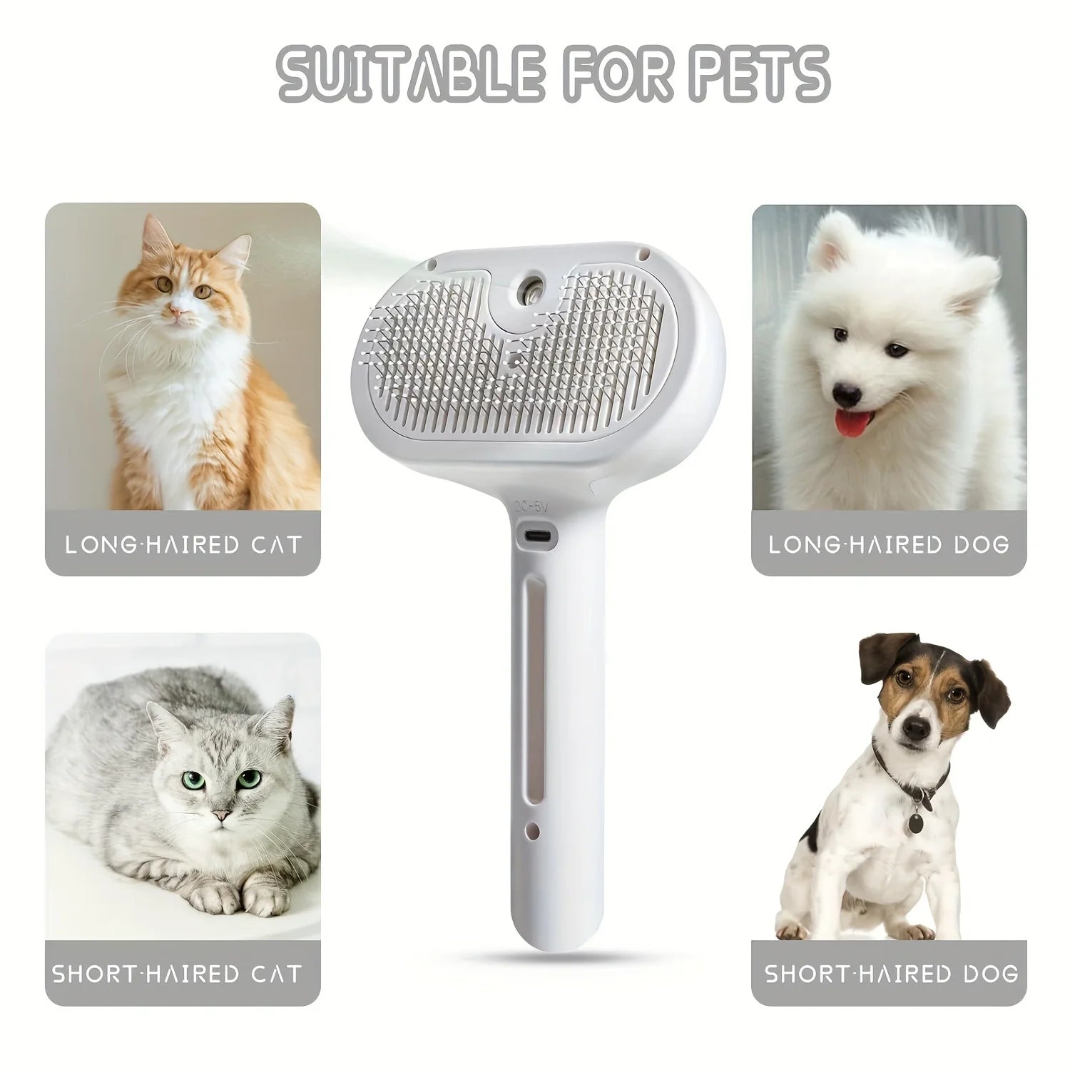 2-in-1 Pet Spray Grooming Comb
